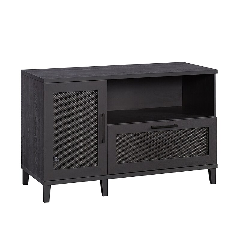 Sauder Tiffin Line File Cabinet, Letter/Legal Size, 30"H x 47"W x 20"D, Raven Oak (433268) image 1
