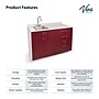 Viva Comfort 36.32'' H x 48" L Medical Cabinet with Left Sink, 4-Doors, 2-Drawers, Claret (902BASE48LSCL)~#|#~81C3797D-3612-4922-8B88904750B3F2D9_sc7