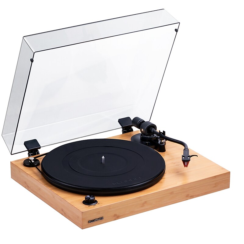 Fluance RT83 Reference Turntable with Ortofon 2M Red & Speed Control Motor, Matte Bamboo Veneer (RT83B) image 1