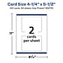 Avery Integrated Cards, 4.25" x 5.5", Glossy White, 100/Box (95276)~#|#~81CB5817-11A2-43BE-B8573BAD79222070_sc7
