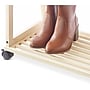 Whitmor 3-Shelf Wood Mobile Kitchen Cart with Lockable Wheels, Natural (6026-11895)~#|#~81CBF464-7CA7-4608-8E1C0565F54B8247_sc7