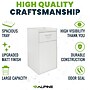 Alpine Industries Wood Trash Can Enclosure with Tray Top, 40 Gallon, White, 2/Pack (476-WHI-2PK)~#|#~81CF6E52-EA5F-427A-86C21DB60711F074_sc7