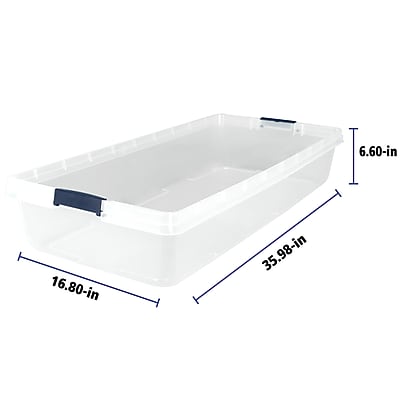 Home Logic 52 Quart Latch Lid Storage Bin - Thumbnail 4