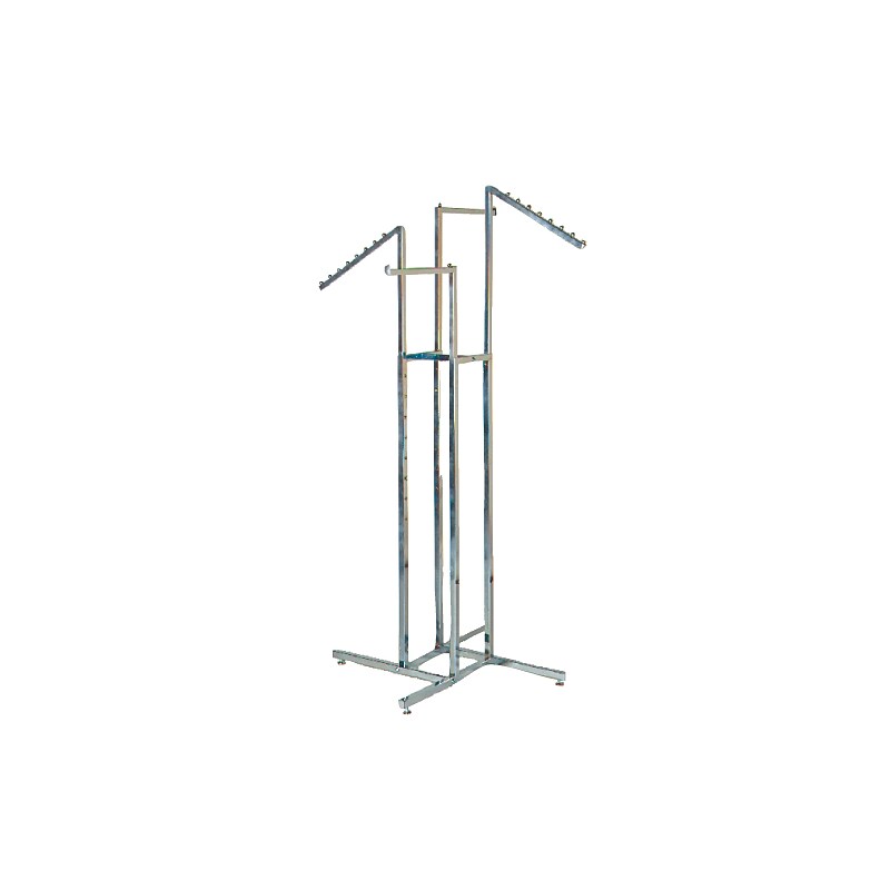 Nahanco 4-Way Garment Rack, Chrome (K12) image 1