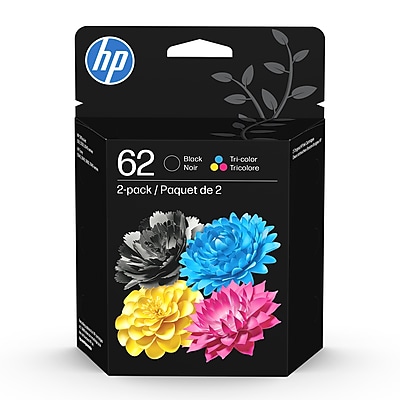 HP 62 Black/Tri-Color Standard Yield Ink Cartridge, 2/Pack (N9H64FN#140) Sansujyuku sansujyuku.com
