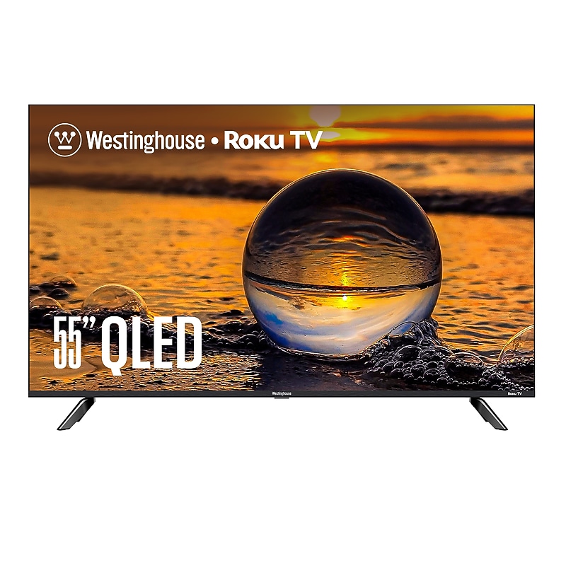 Westinghouse 55" Edgeless QLED 4K Ultra HD Roku TV (WR55QX400) image 1