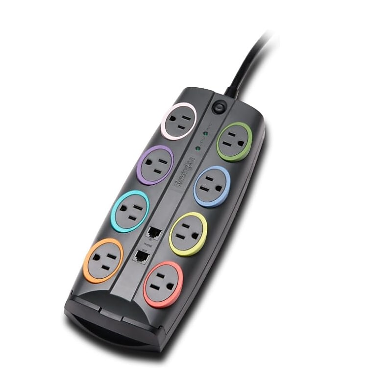 Kensington SmartSockets 8 Outlet Surge Protector, 8' Cord, 3090 Joules (K62691NA) image 1