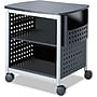 Safco Scoot Metal Mobile Printer Stand with Lockable Wheels, Gray (1856BL)~#|#~81E3A744-F054-45D0-9C951C424C4A1800_sc7