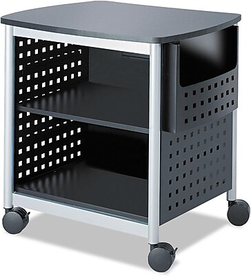 Safco Scoot Metal Mobile Printer Stand with Lockable Wheels, Gray (1856BL) Sansujyuku sansujyuku.com