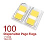 Staples Sunshine Collection Page Flags with Pop-Up Dispenser, 1" Wide, Yellow, 100/Pack (14111)~#|#~81EBECA6-935A-4D44-A9C4863F3FD47A47_sc7
