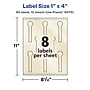 Avery Pearlized Ivory Decorative Edge Multipurpose Labels, 1" x 4", Ivory, 80/Pack (94115)~#|#~81EDB42B-28AF-4201-B161A122D6CD0639_sc7