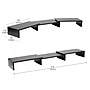 Mind Reader Adjustable Dual Monitor Stand, Up to 44 lbs., Black (MDFMOND-BLK)~#|#~81F1825B-7929-4B2D-80DDD49BA7D781FE_sc7
