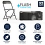 Flash Furniture HERCULES Plastic Folding Chair, Black, 32/Pack (32LEL3BK)~#|#~81F686CE-C53F-49C1-A5BA0E43067FFFAB_sc7