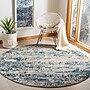 Safavieh Madison Collection 8' Round Indoor Area Rug, Machine Made, Grey/Blue (MAD460K-8R)~#|#~81FBEFDC-DDB3-4104-9BAF759963A5D21E_sc7