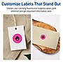 Avery Laser/Inkjet Waterproof Round Multipurpose Labels, 0.75" Dia., Neon Magenta, 6400 Labels/Box (94504)~#|#~820097D4-AE8D-459E-80919BE486E28185_sc7