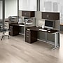 Bush Business Furniture Office in an Hour 63"H x 129"W 2 Person In-Line Cubicle Workstation, Mocha Cherry (OIAH005MR)~#|#~8200E1A1-0E07-4C74-83FBE56FFE8CE1D0_sc7
