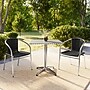 Flash Furniture Lila Indoor-Outdoor Table Set with 2 Chairs, 27.5" x 27.5", Aluminum/Black (TLH28SQ020BKCH2)~#|#~82025463-165E-4A13-BE84A5011429FCF4_sc7