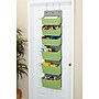 Household Essentials 6 Pocket Plastic/Poly Over the Door Hanging Oranizer, 57" x 15" x 7", Lime (2167-1) ~#|#~820375E1-4F17-48DD-A6607431E87504F6_sc7