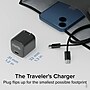 Plugable 30W GaN USB-C Travel Charger Block, Black (PS-30C1B)~#|#~82058C5F-FAFC-4E5D-BCC7987B470B3313_sc7
