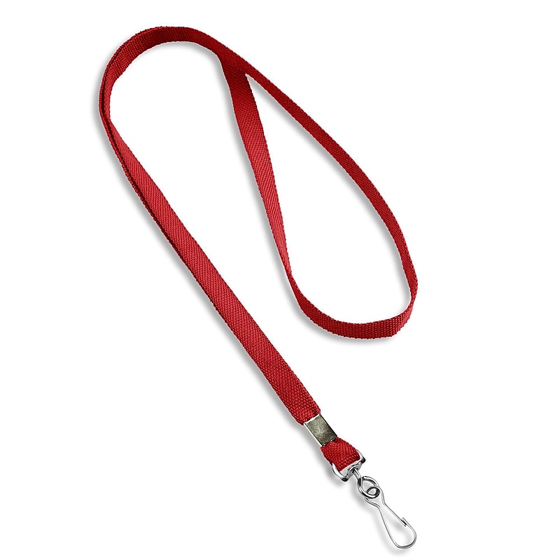 IDville Lanyards, Red, 25/Pack (1341512RDH31) image 1