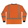 Ergodyne GloWear 8371BK High Visibility Long Sleeve Black Bottom T-Shirt, ANSI Type R Class 3, Orange, 2XL (22306)~#|#~8207DE40-5738-4337-BDEF993C8129FD97_sc7