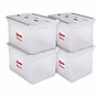 Staples Wing Lid File Totes, Letter Size, Clear, 4/Pack (140166/139585CT)~#|#~820A8EE4-246C-4A13-8DE3CF9A159044FD_sc7