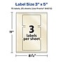 Avery Pearlized Ivory Rectangle Multipurpose Labels, 3" x 5", Ivory, 75/Pack (94213)~#|#~820AD4BA-D3D2-4E3B-889751523FB4D34C_sc7