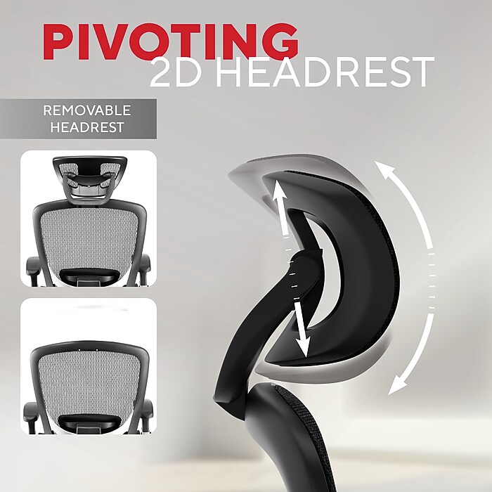 Staples Hyken Ergonomic Mesh Swivel Task Chair, Black (ST63137