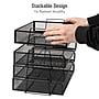 Mind Reader Metal Side Loading Stackable Letter Tray, Letter Size, Black (DSTACK4-BLK)~#|#~820F5414-9674-453A-9E9100DE9B29E8A0_sc7
