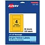Avery Laser/Inkjet Rectangle Multipurpose Labels, 2" x 5", Bright Yellow, 320/Box (94241)~#|#~8210666C-5A8F-4855-8A1A6427C10A7B83_sc7