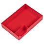 JAM Paper Half Desk Stackable Front Loading Letter Tray, Red Plastic (344TRE)~#|#~82109A14-DB66-4091-B2BEE26AD91F9A2D_sc7