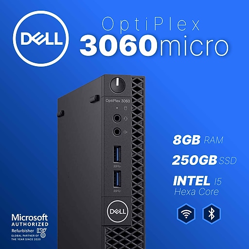 Dell OptiPlex Refurbished Micro Computer, Intel Core i5-8500T, 8GB