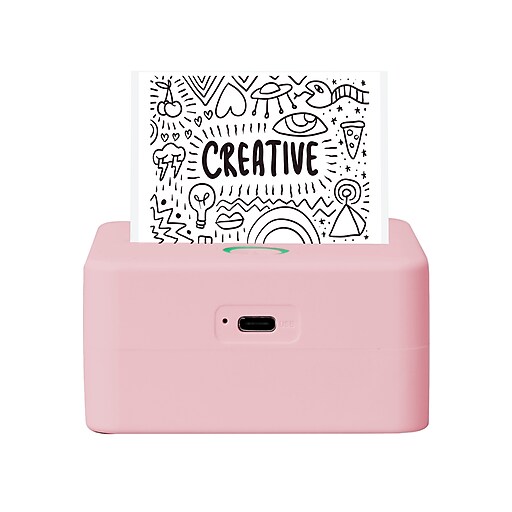 Core Innovations CTP520 mini Label Printer Kit, Pastel Pink