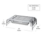 Mind Reader Monitor Stand with Paper Tray, Up to 33 lbs., Metal Mesh, Silver (MESHMONSTA-SIL)~#|#~8217CBBB-768E-4DA5-BB822044D223C1CA_sc7