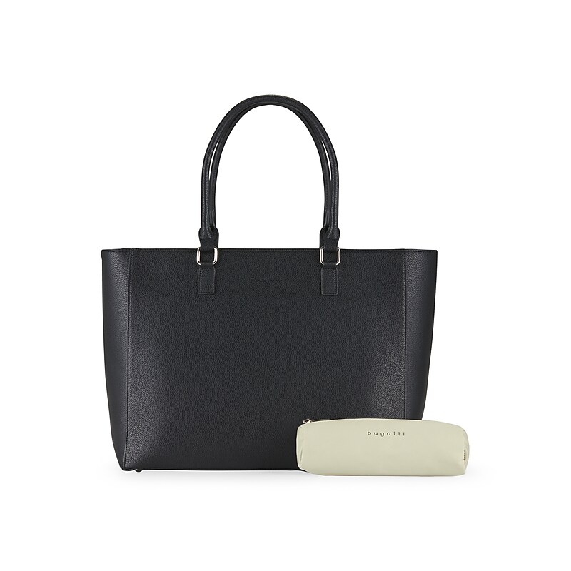 Bugatti Monica Vegan Leather Business Tote, Black (LBG705-BLACK) image 1