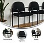 Flash Furniture Tiffany Vinyl Stackable Side Reception Chair with Arms, Black (BT5161VINYL)~#|#~82199E8A-353D-4C37-8F4EA1495AA336B2_sc7