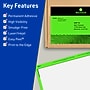 Avery Rectangle Multipurpose Labels, 4.75" x 7.75", Neon Green, 40/Pack (94255)~#|#~821BBD81-FC0B-419E-B6376DE6CCC502DB_sc7
