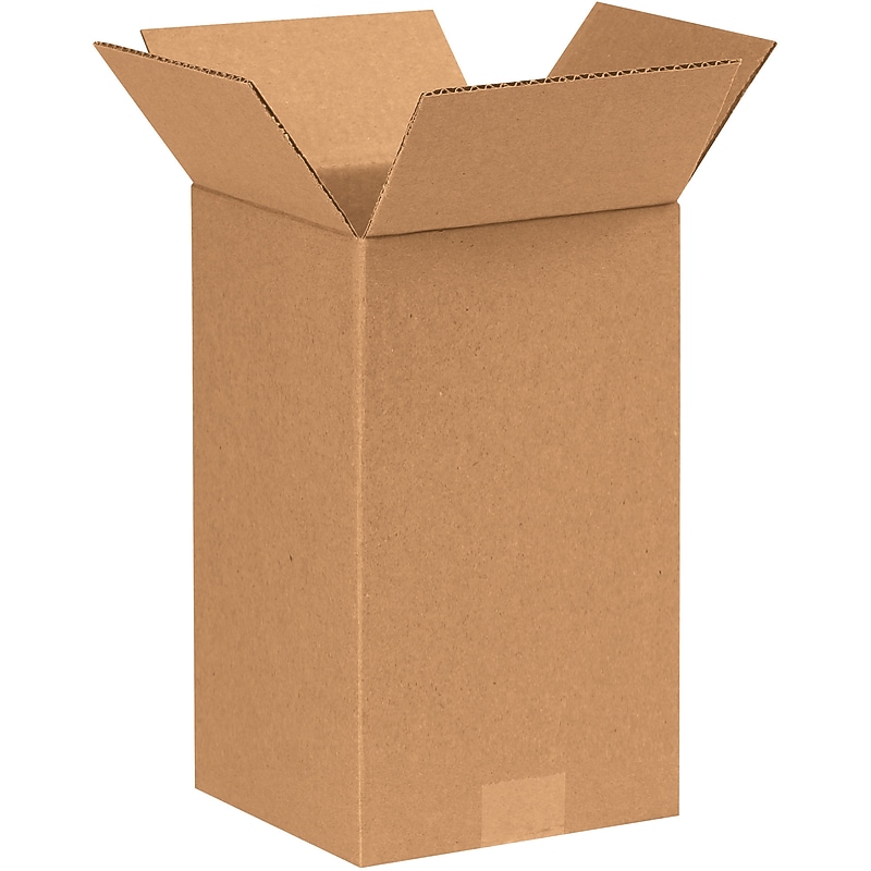 7" x 7" x 12" Shipping Boxes, 32 ECT, Brown, 25/Bundle (7712) image 1