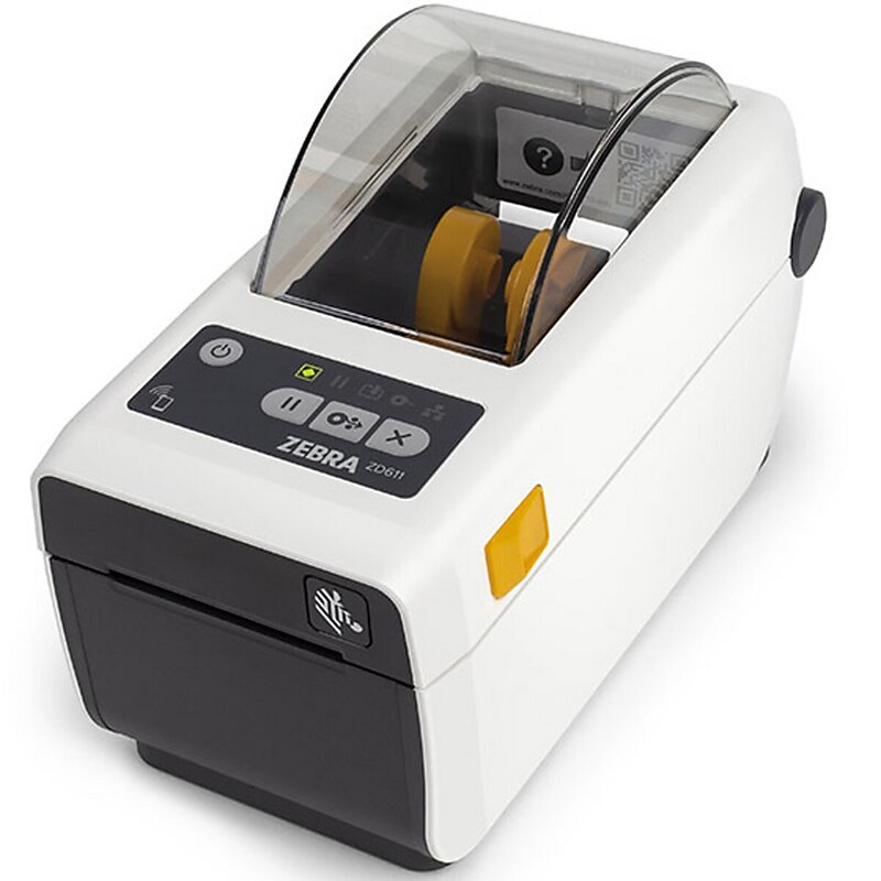 Zebra Direct Thermal Healthcare Desktop Printer, White (ZD6AH22-D01B01EZ) image 1