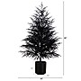Nearly Natural Artificial Halloween Real Touch Black Norfolk Pine Christmas Tree, 5' (T5243)~#|#~821D7A4A-116B-48E6-8BB91A5E3C67C93D_sc7