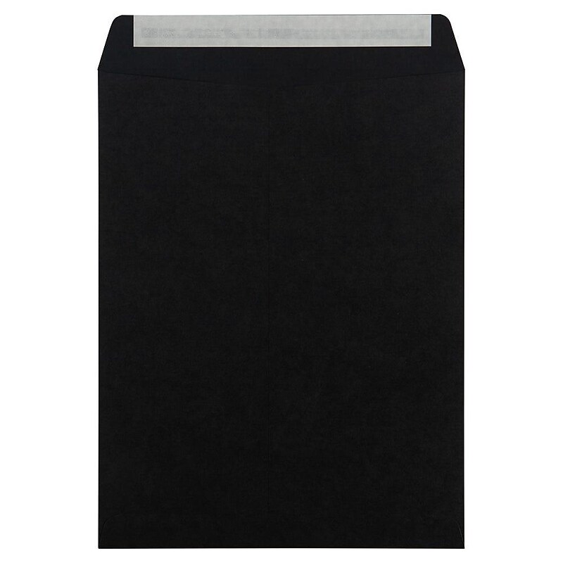 JAM Paper 10" x 13" Open End Catalog Envelopes, Black, 25/Pack (87733a) image 1