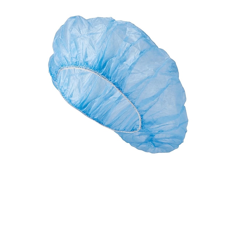 Medline Polypropylene Bouffant Cap, Blue, Large, 100/Box (CRI1004Z) image 1