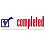 Xstamper Eco-Green Completed Rectangle Pre-Inked Stamp, 1 5/8" x 1/2", Blue and Red Ink (036030)~#|#~821F55D4-5198-423F-8C0C172440E40DB9_sc7