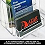 Azar Brochure Holder, Floor-Standing, Front Loading, Clear, Acrylic, 50/Pack (252922-50PK)~#|#~822010C5-0496-4E1B-A6B61F188489741A_sc7