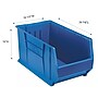 Quantum Storage Systems Stackable Plastic Hulk Container, 15" x 16 1/2" x 29 7/8", Blue (QUS976BL)~#|#~82212E86-FC18-4DB6-8282E2B608576930_sc7