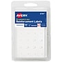 Avery Self-Adhesive Reinforcement Labels on Sheets, 1/4" Diameter, Matte White, 560/Pack (6734)~#|#~8223DF25-86F4-4CB3-8D7E989D8D3BB63D_sc7
