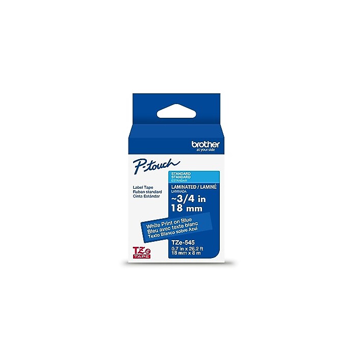 Brother P-touch Laminated Label Tape, 3/4