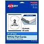 Avery Oval Integrated Cards, Matte White, 10/Pack (19479398888)~#|#~82269B49-3A7D-4F4B-B7EA6753FEB67981_sc7