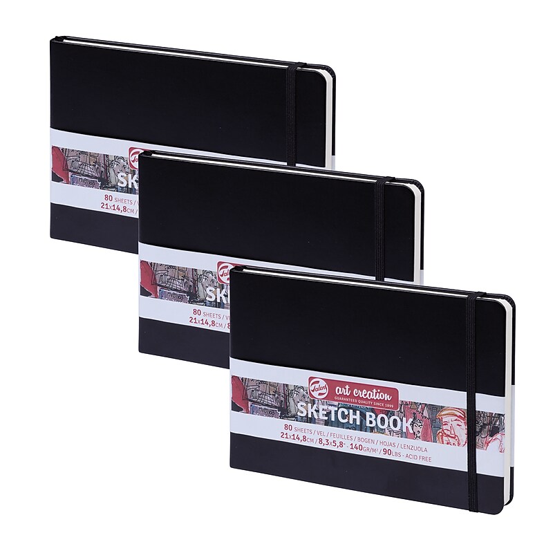 Talens Art Creation 8.3" x 5.8" Sketch Book, 80 Sheets/Book, 3/Bundle (TLN9314005M-3) image 1