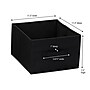Household Essentials Wide Closet Organizer Drawers 2 Pack, Black (HH7605-1)~#|#~822FDE54-608E-478B-B105B5A0B0006EFB_sc7
